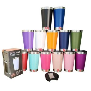 Copo Térmico Com Abridor e Tampa 473ml-(SORTIDO)