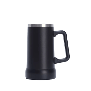 Caneca Térmica Chopp Cerveja Camada Dupla Em Inox Copo 710ml (Preto)