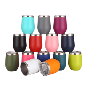 Copo Térmico Cuia 360ML Inox Com Tampa Acrílica -(SORTIDO)