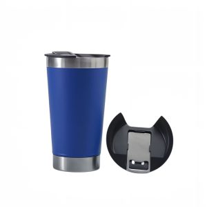 Copo Térmico Com Abridor e Tampa 473ml (Azul Royal) – SEM CAIXA